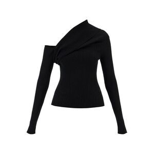 Elegant Asymmetrical One-Shoulder Sweater